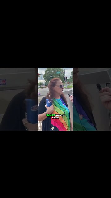 Protestor RAGES Against Florida and DeSantis #speechless #protest #florida #desantis