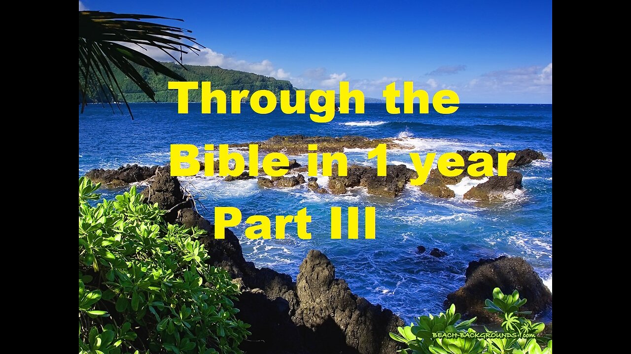Godsinger: Through the bible in one year Part III, day 205 (July 23)