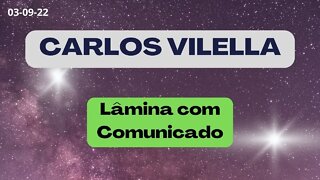 CARLOS VILELLA Lâmina com Comunicado