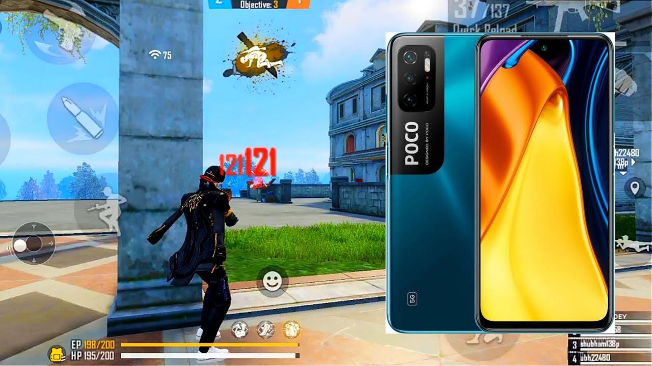 POCO M3 PRO 5G Free Fire Max test Free Fire Montage [Oneshot Highlights]