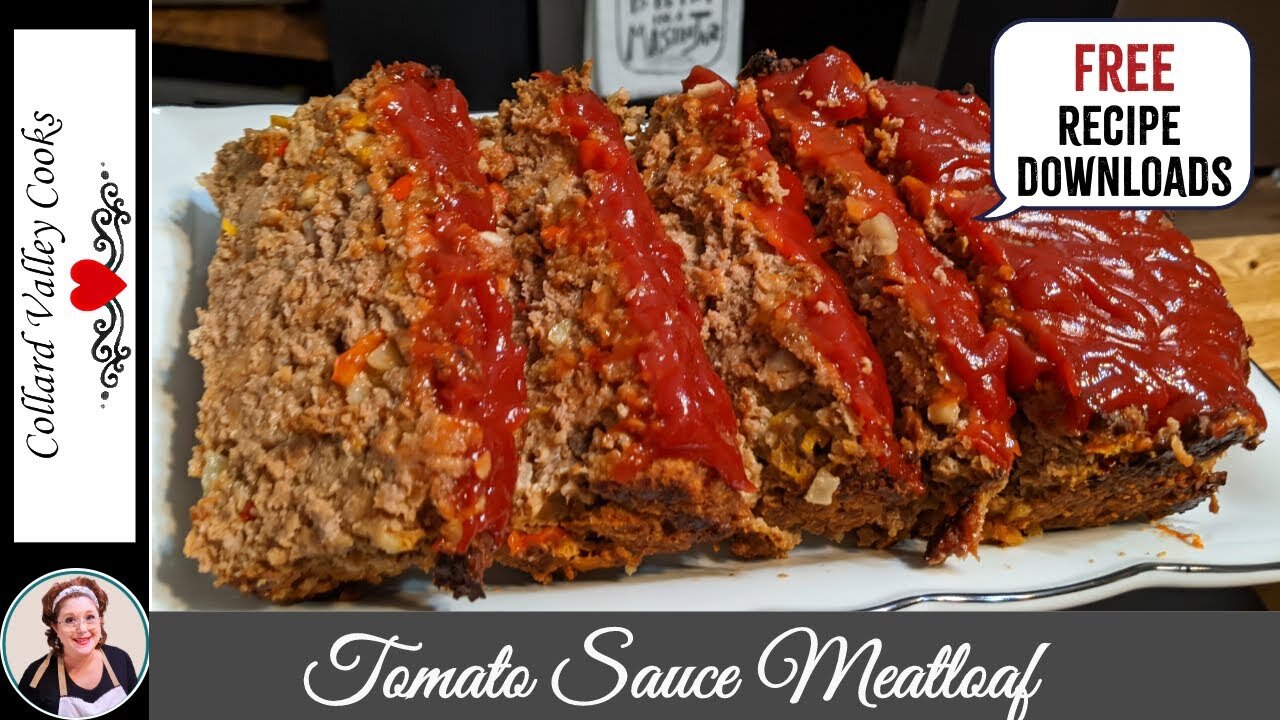 Tomato Sauce Meatloaf - Old Fashioned Simple Ingredient Southern Cooking