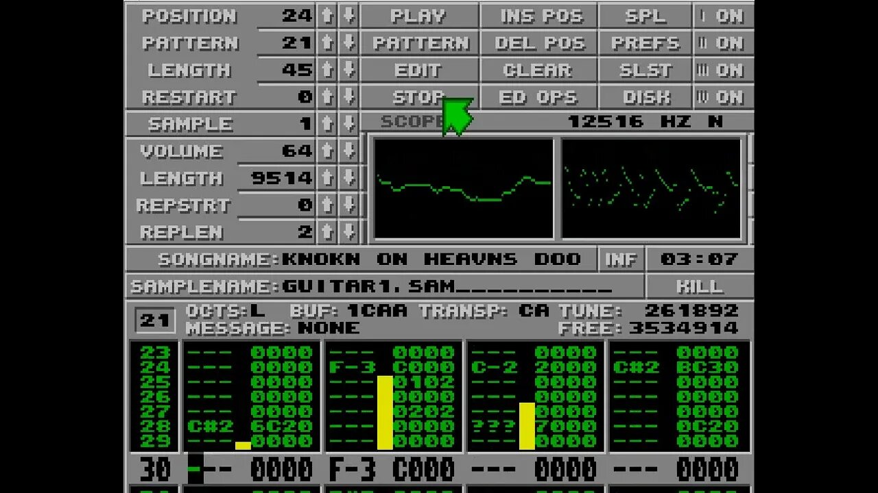 Atari ST Protracker Mods - Knockin On Heavens Door