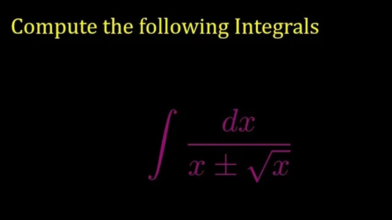 integral of 1/(x+sqrt(x))