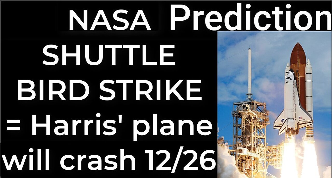 Prediction - NASA SHUTTLE BIRD STRIKE = Harris' plane will crash Dec 26