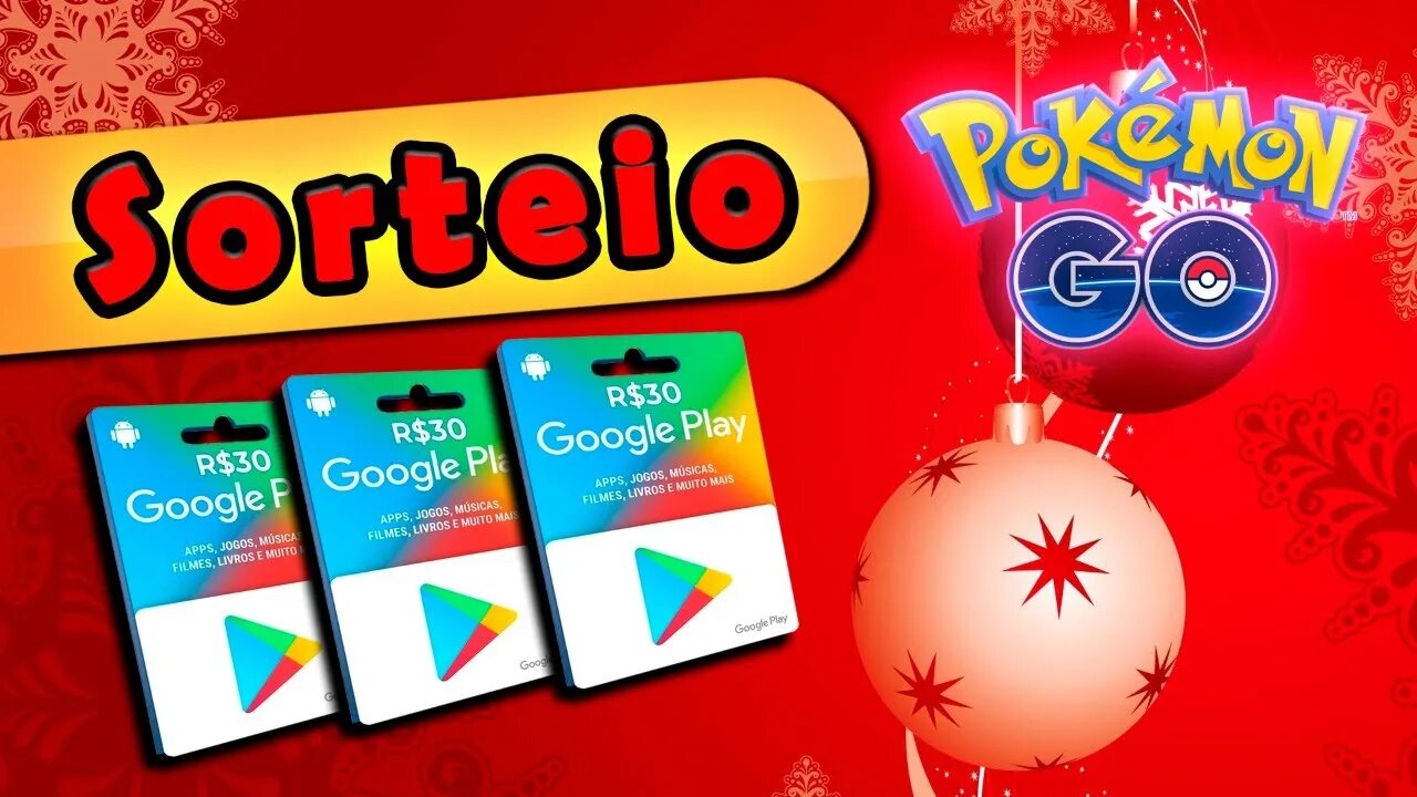 EVENTO DE NATAL POKÉMON GO! SORTEIO NATALINO!