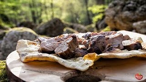 SERBIAN PORK RECIPE - MANGALICA TENDERLOIN FLATBREAD