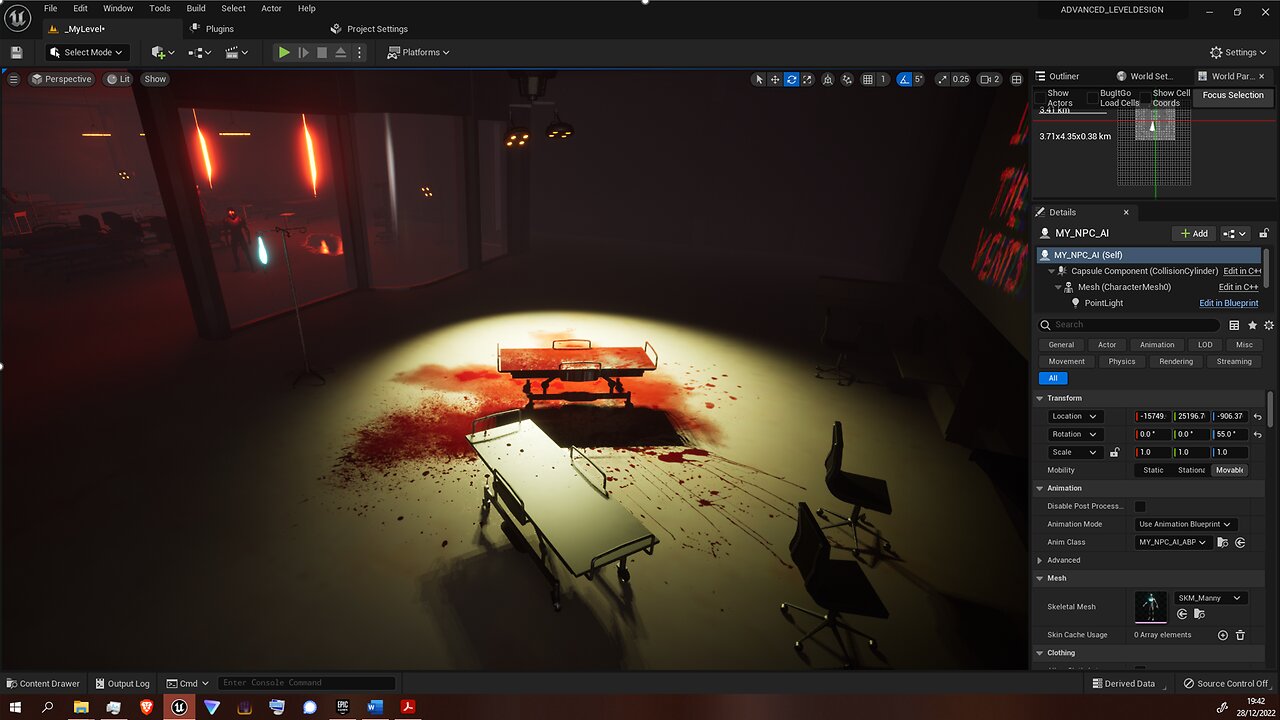 Unreal Engine 5, Sci-Fi level test.