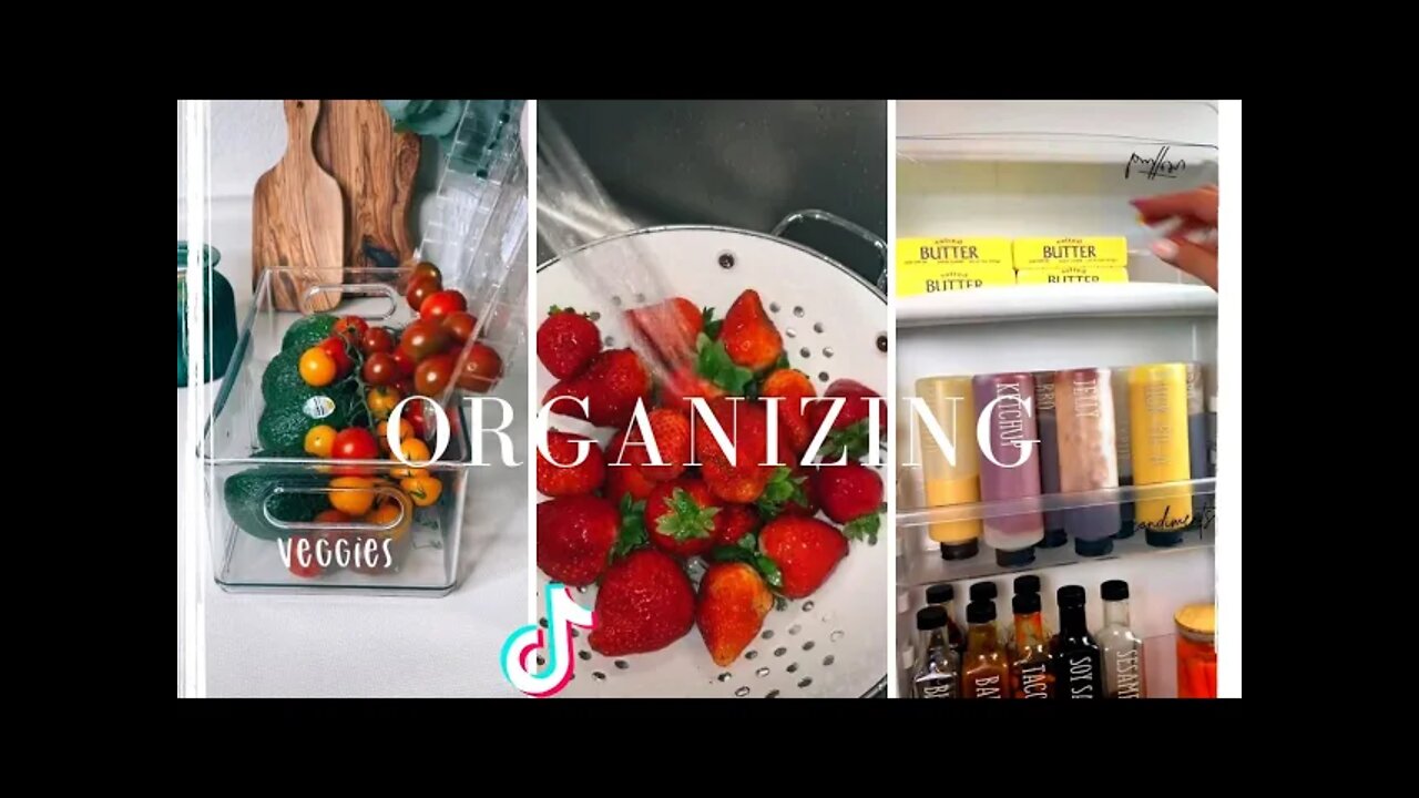 Fridge 🥤Organizing🧴 and restocking 🛍️ | TikTok Compilation | ASMR| TIKTOK