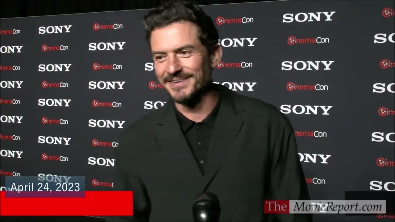 GRAN TURISMO movie talk with Orlando Bloom & David Harbour - April 24, 2023