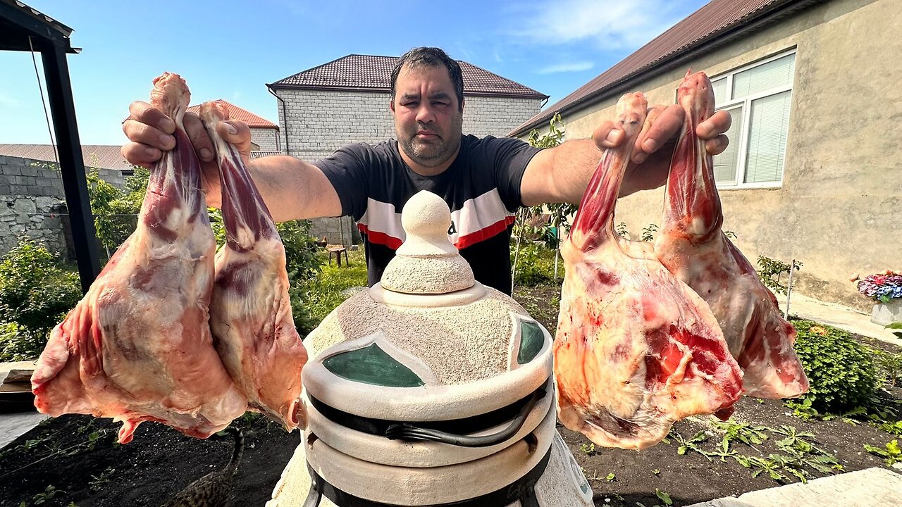 I bought a Tandoor oven. Lamb meat in a tandoor for the whole family