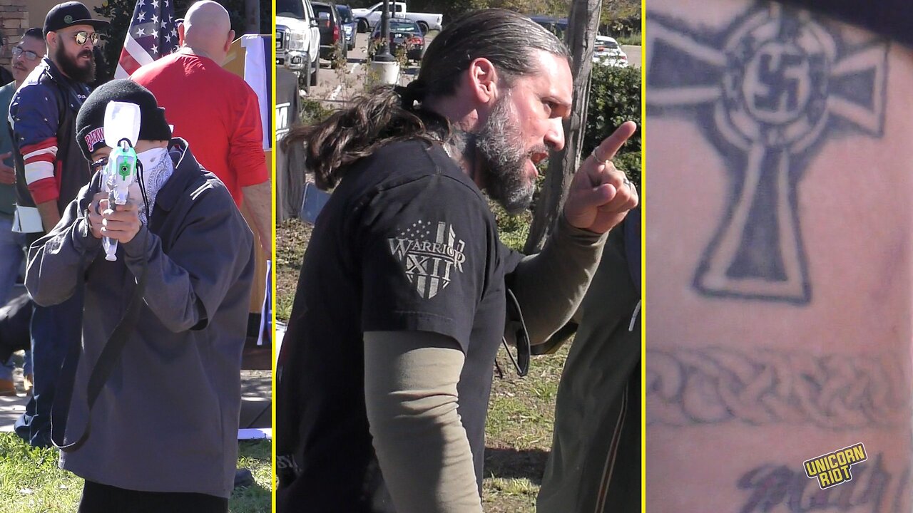 Violent Thug Mike Forzano Attacks Peaceful Preachers @ Conservative Christian Texas Truck Convoy