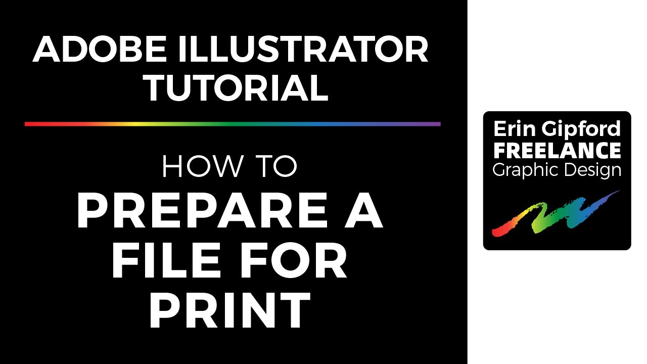 Adobe Illustrator Tutorial | Prepare A File For Print