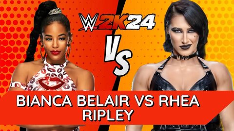 WWE 2K24 Bianca Belair vs Rhea Ripley Title Match