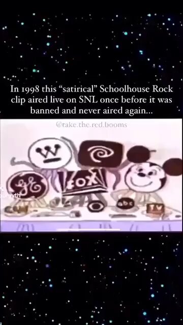 Banned Cartoon Telling Us Who Controls Media