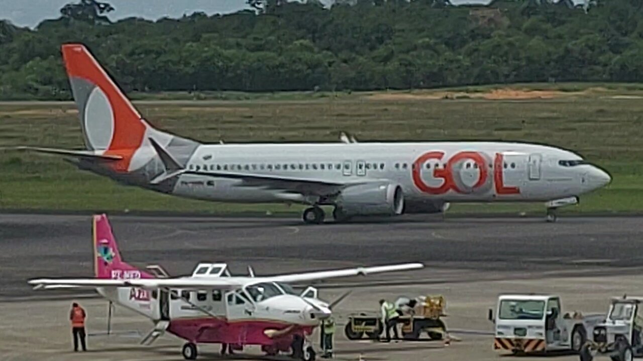 Boeing 737 MAX 8 PR-XMM pousa em Manaus vindo de Brasília