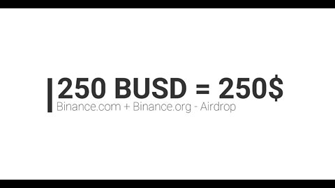 Finalizado - Airdrop - Binance.COM+Binance.ORG (DEX) - 650 BUSD ~ 656,5$