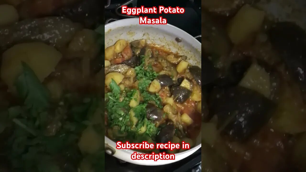 Eggplant potato masala recipe #viral #subscribe #food #cooking #america #pakistan #india #trending