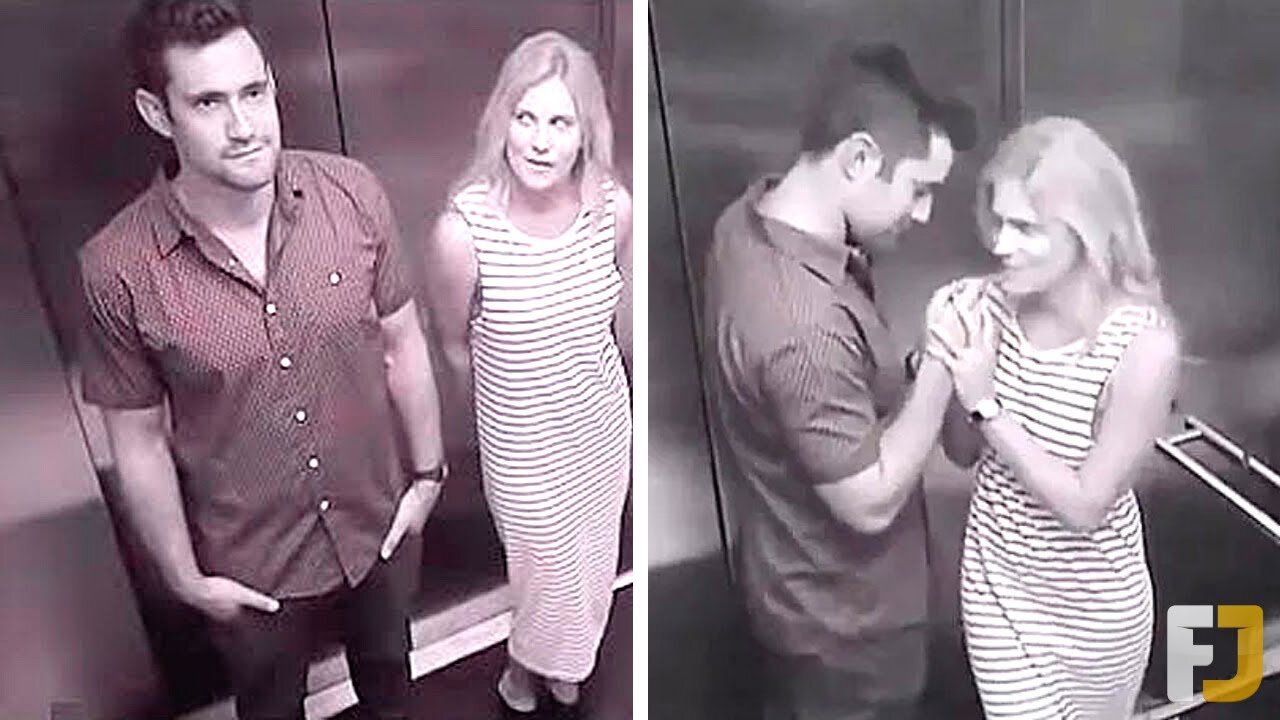 Top 15 Weird And Funny Elevator Moments Caught On Camera #2