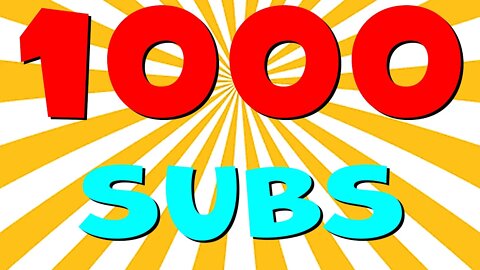 THANK YOU | 1000 Subscriber Special