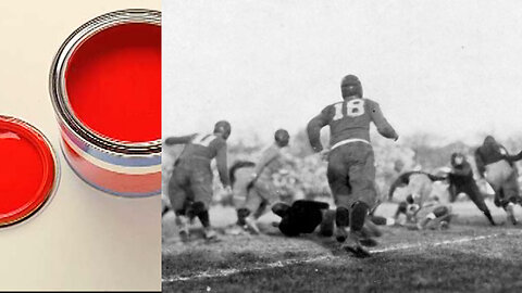 November 22, 1930 - 'Monon Bell Memory' : DePauw vs. Wabash (Red Paint, Tight Game)