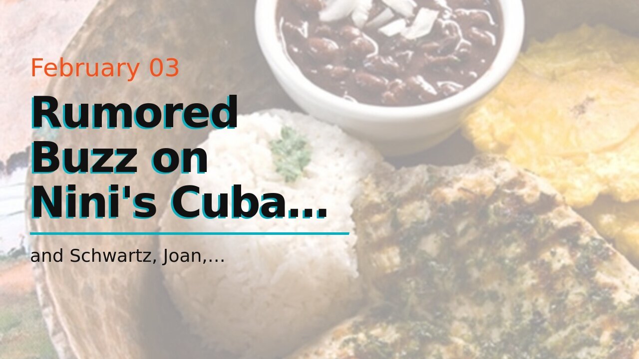 Rumored Buzz on Nini's Cuban Cuisine - Home - Indialantic, Florida - Facebook