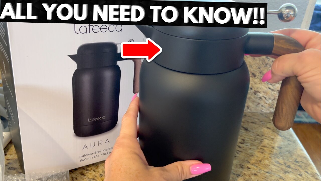 Lafeeca Thermal Coffee Carafe, Tea Pot Water Pitcher (Complete Unboxing & Review)