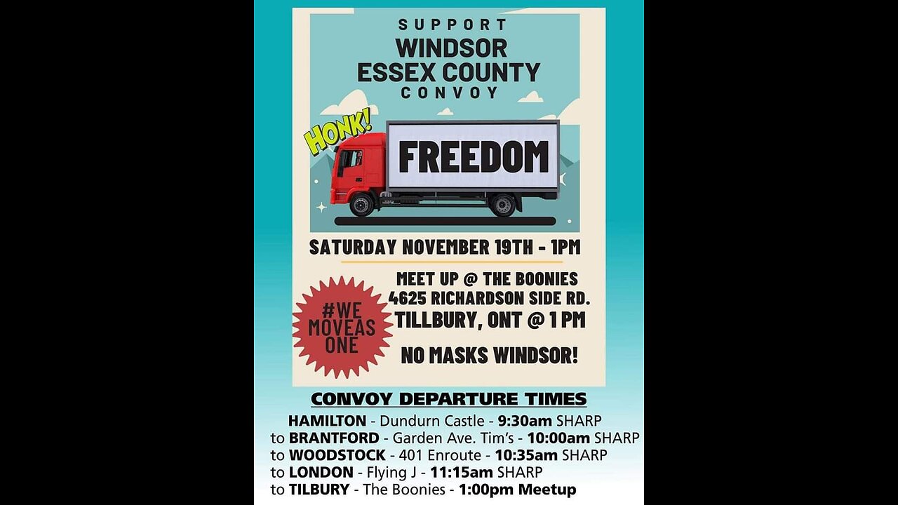 Windsor Essex Convoy To End Mask Mandates