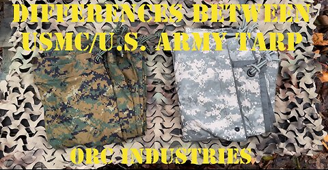 Differences between USMC/U.S. Army Tarp - ORC Industries