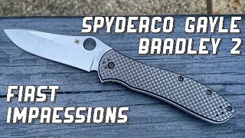 Spyderco Gayle Bradley 2: First Impressions