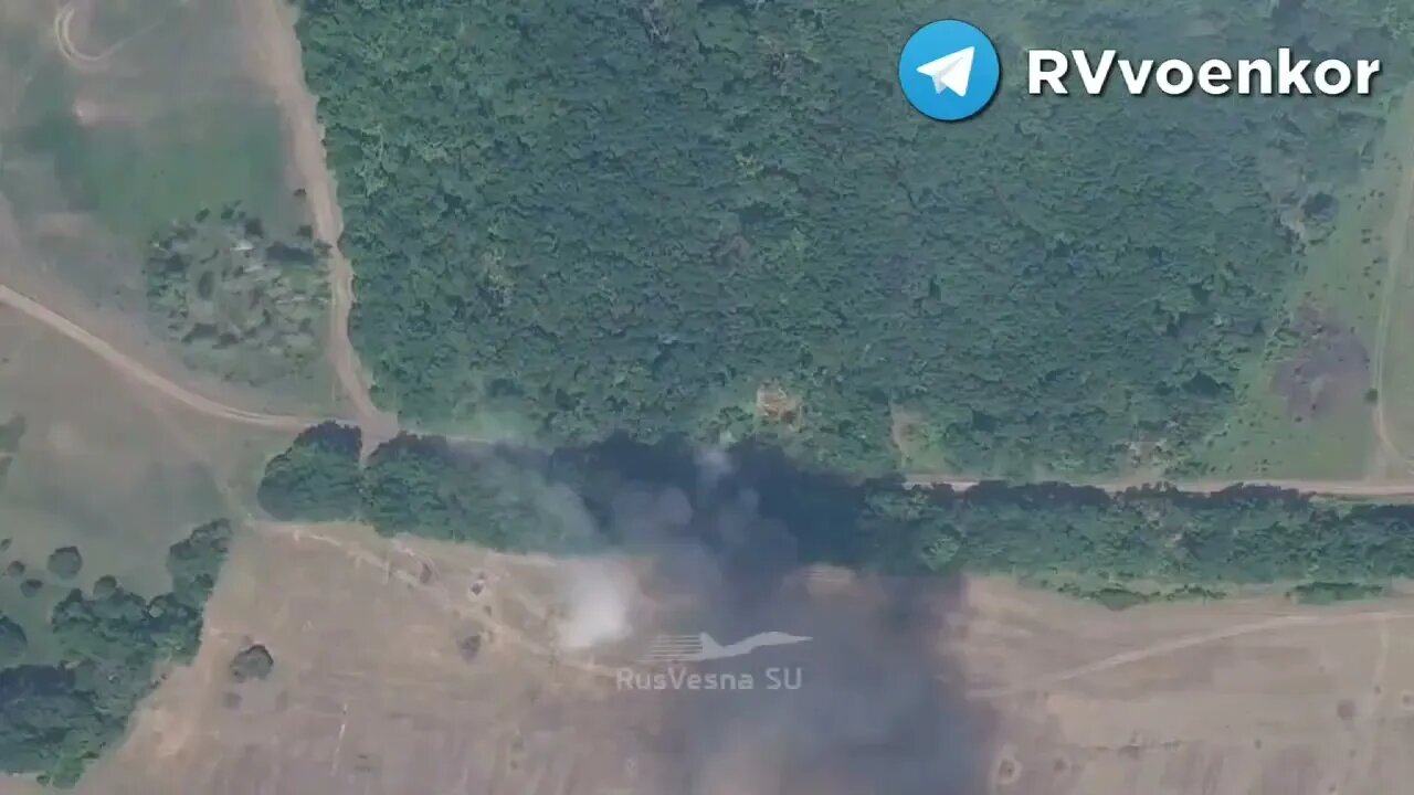 Russian Artillery Destroys A Column With The Command Staff Of The 10th mountain Assault Brigade