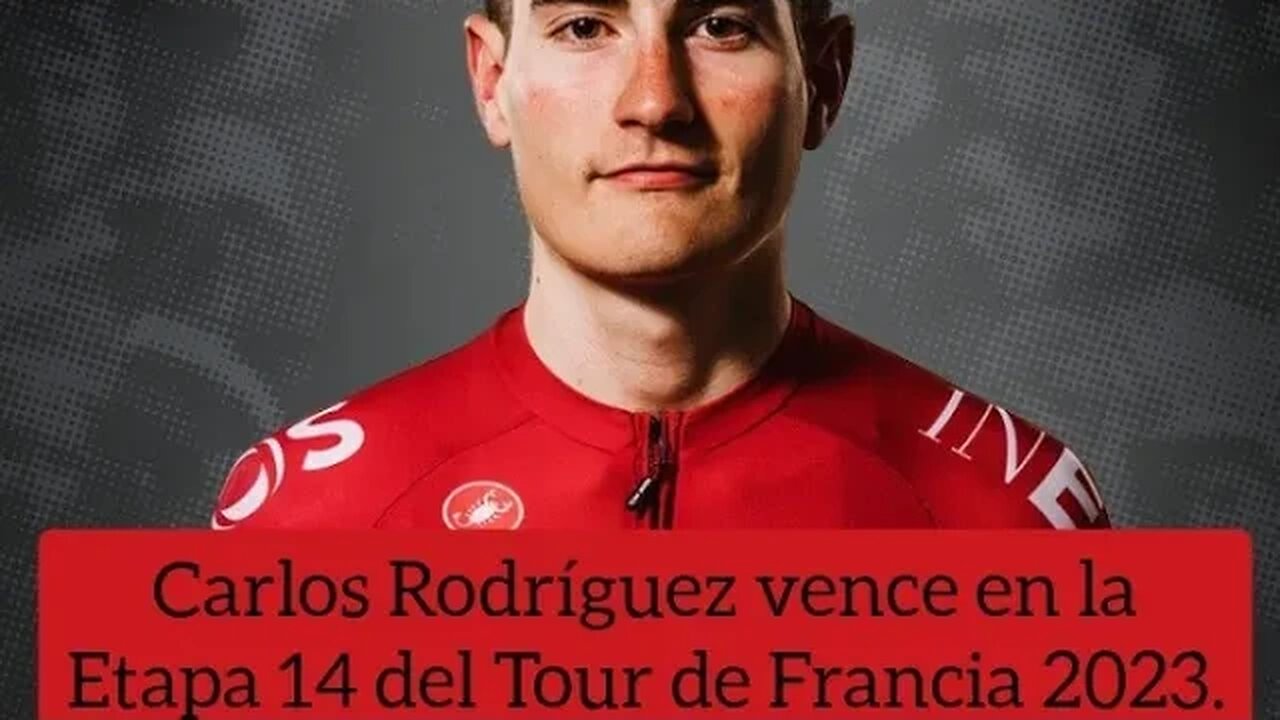 El español Carlos Rodríguez vence en la Etapa 14 del Tour de Francia 2023.