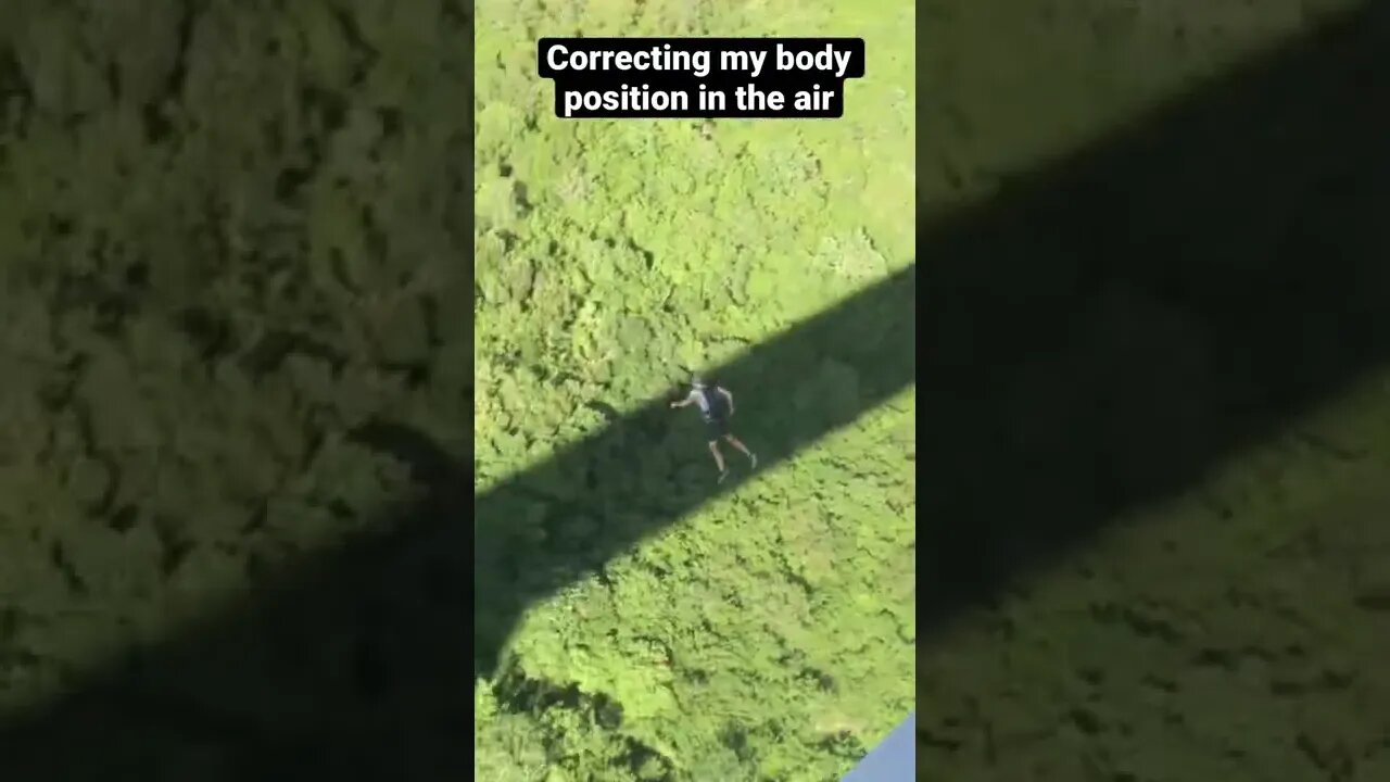 Correcting my body position in the air