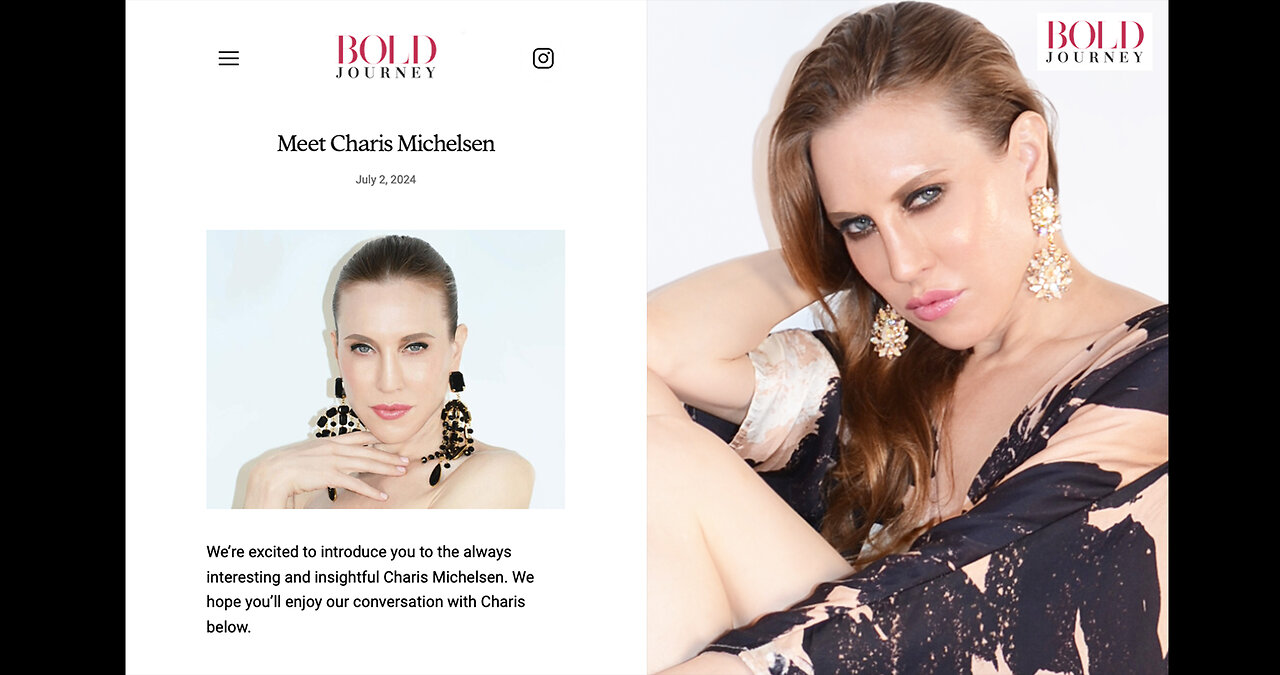 CHARIS MICHELSEN WAS INTERVIEWED BY BOLD JOURNEY MAGAZINE AND DISCUSSES PERSONAL RESILIENCE