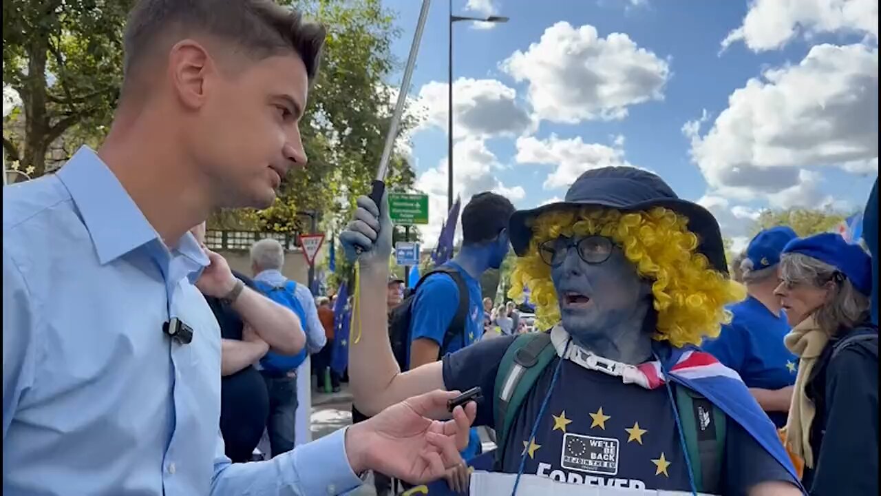 Uk EU rejoin march summed up 😂