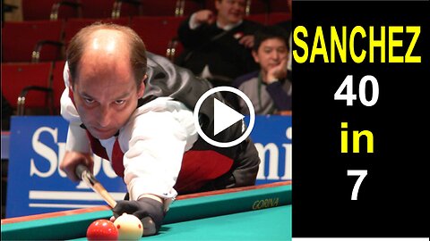 Billiards 3 cushion - Daniel Sanchez - 40 in 7