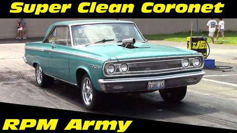 Clean 1965 Dodge Coronet Drag Racing