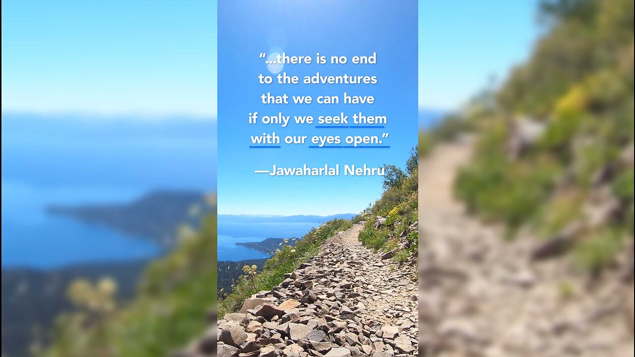 UPLIFTING and WISE quote from JAWAHARLAL NEHRU