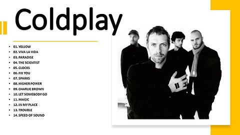 Coldplay Top Songs Playlist 2024