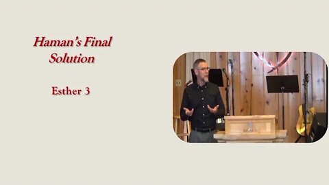 March 1 2020 Esther 3