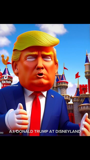 DONALD TRUMP VISITS DISNEYLAND 😱