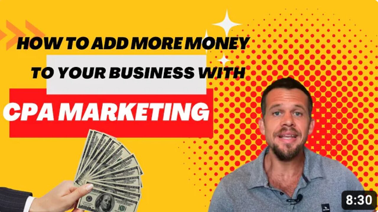 CPA Marketing For Beginners - SHOCKING SECRET To Add More Cash Flow To Your Business FAST P1