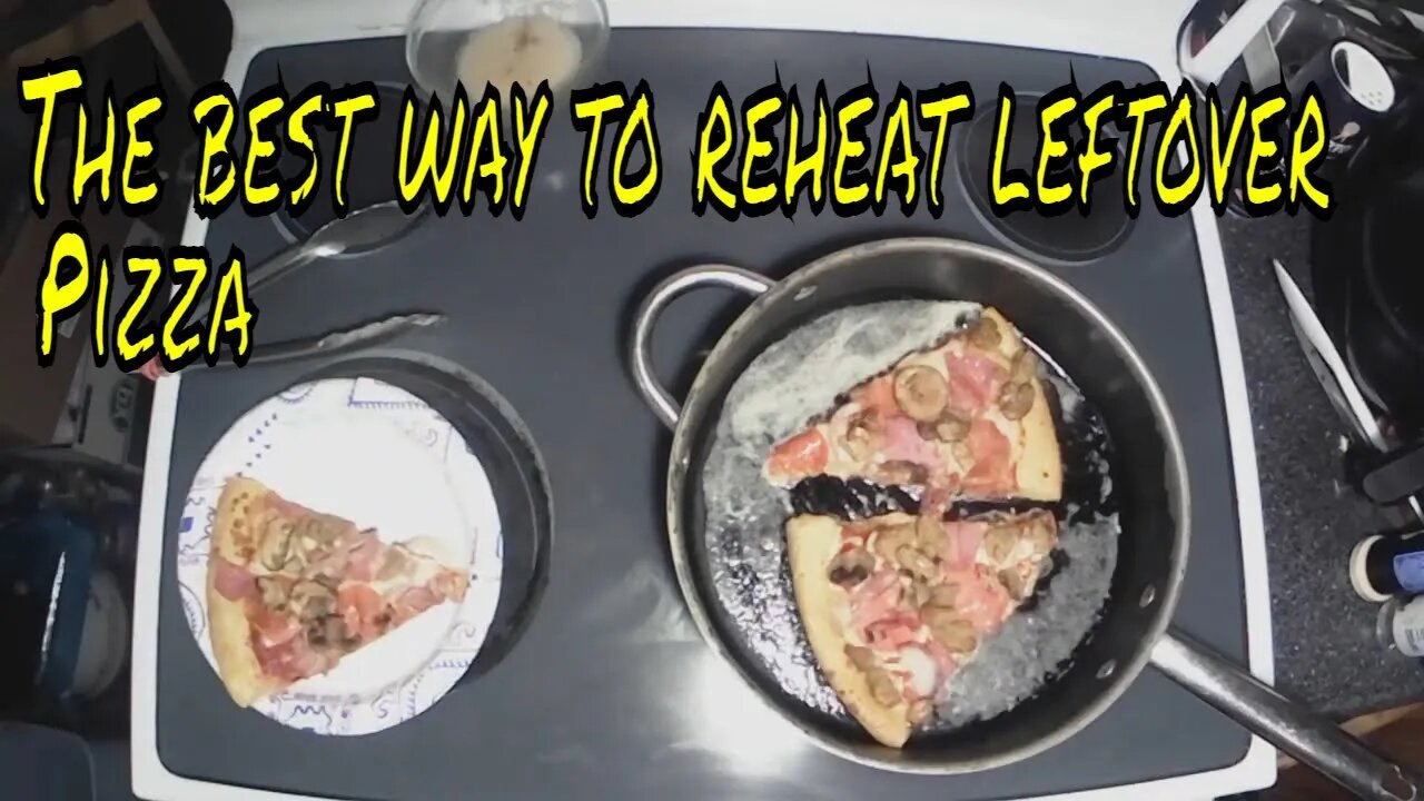 What's cooking with the Bear....The best way to reheat pizza.