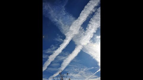 THEY'RE SPRAYING US LIKE BUGS...we are the carbon they want to reduce.