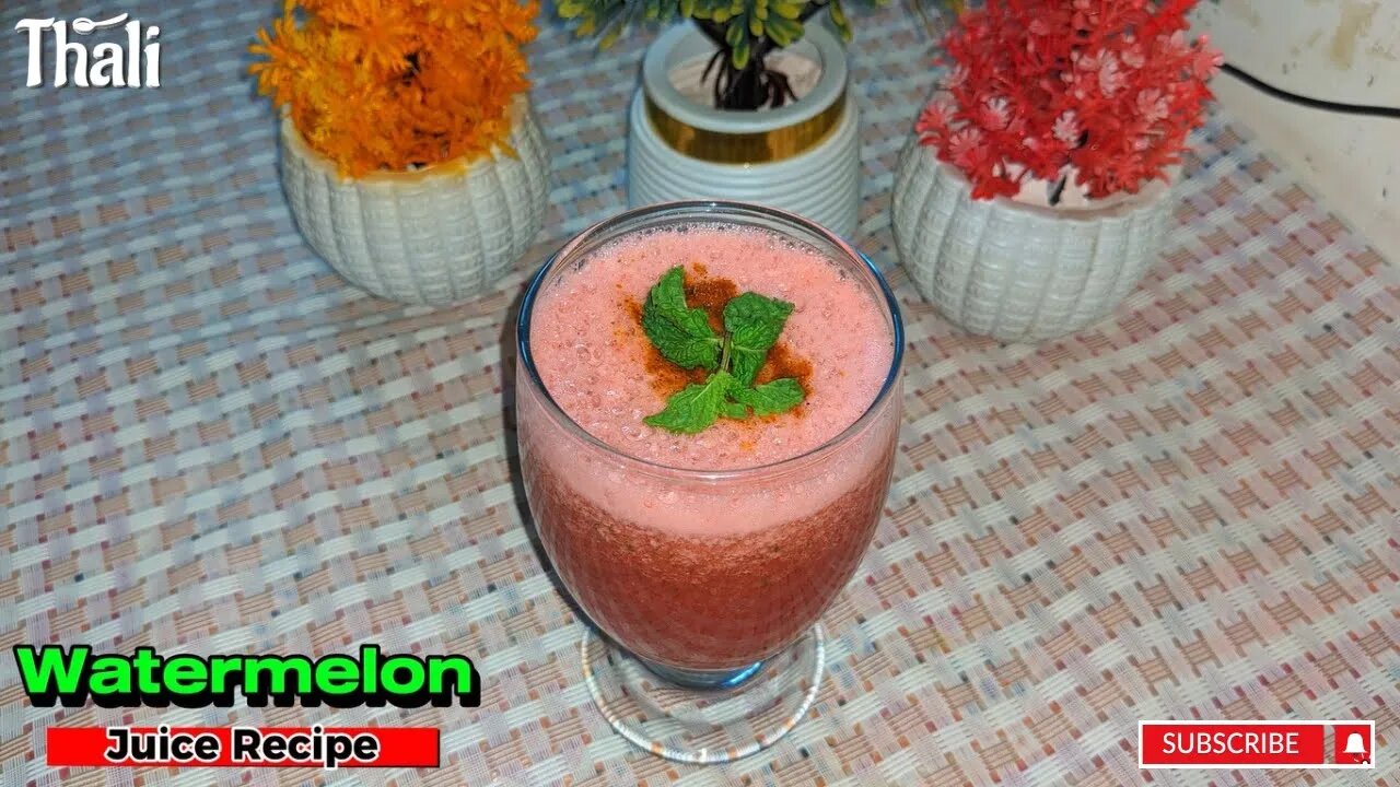 Tarbooz Ka Sharbat By Thali | Refreshing Watermelon Juice | Summer Gift Mohabbat Ka Sharbat #thali