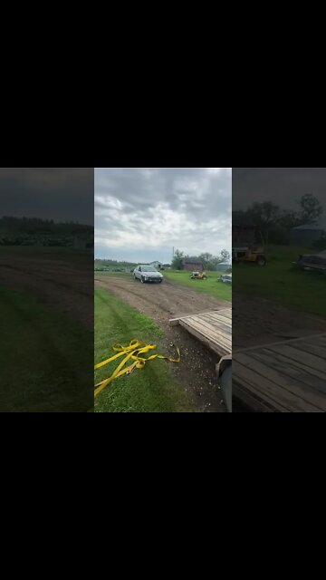 When your car too low for the trailer even after taking off the bumper #shorts