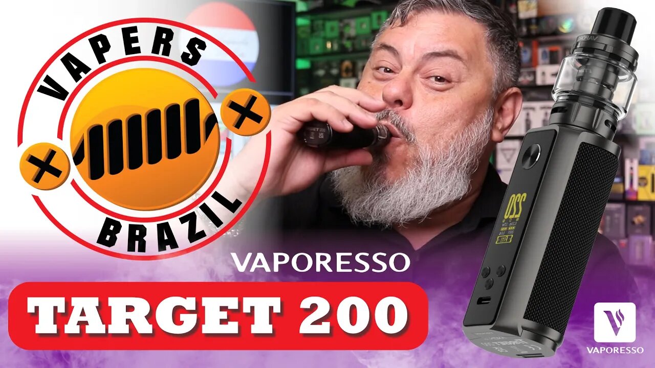 Vaporesso Target 200 Kit - Vcs pediram !!! A versão de 2 baterias do novo Kit - Review PTBR