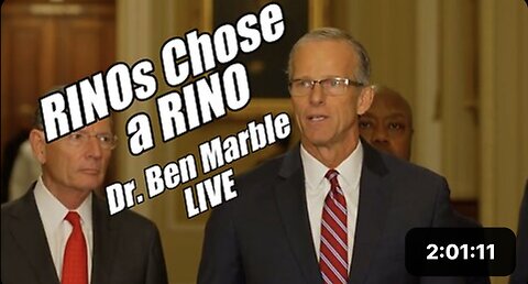 RINOs Chose a RINO. Dr. Ben Marble LIVE. B2T Show, Nov 13, 2024