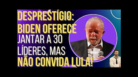 OI LUIZ - VEXAME: Lula é barrado de jantar para líderes mundiais e é ignorado por Joe Biden!