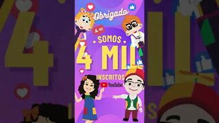 ✨🚀 Chegamos 4 MIL Inscritos no CANAL 🚀✨