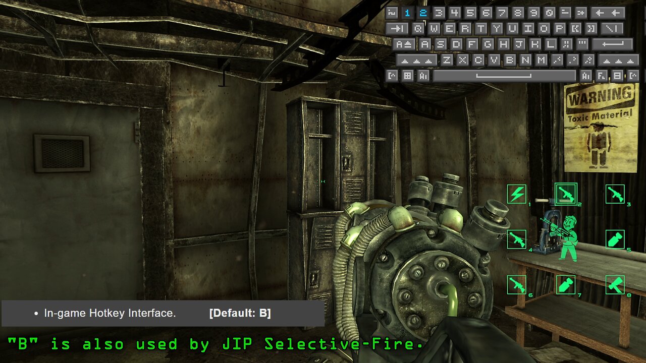 Fallout 3 Mods - Extra Hotkey Interface And Toggle Previous Weapon by Drarack